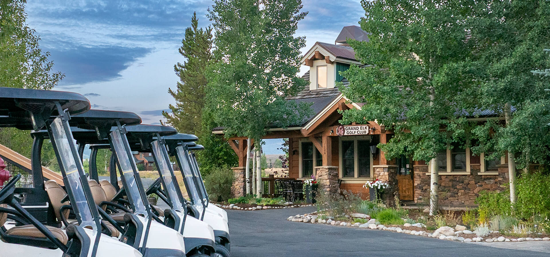 Grand Elk Golf Club and carts